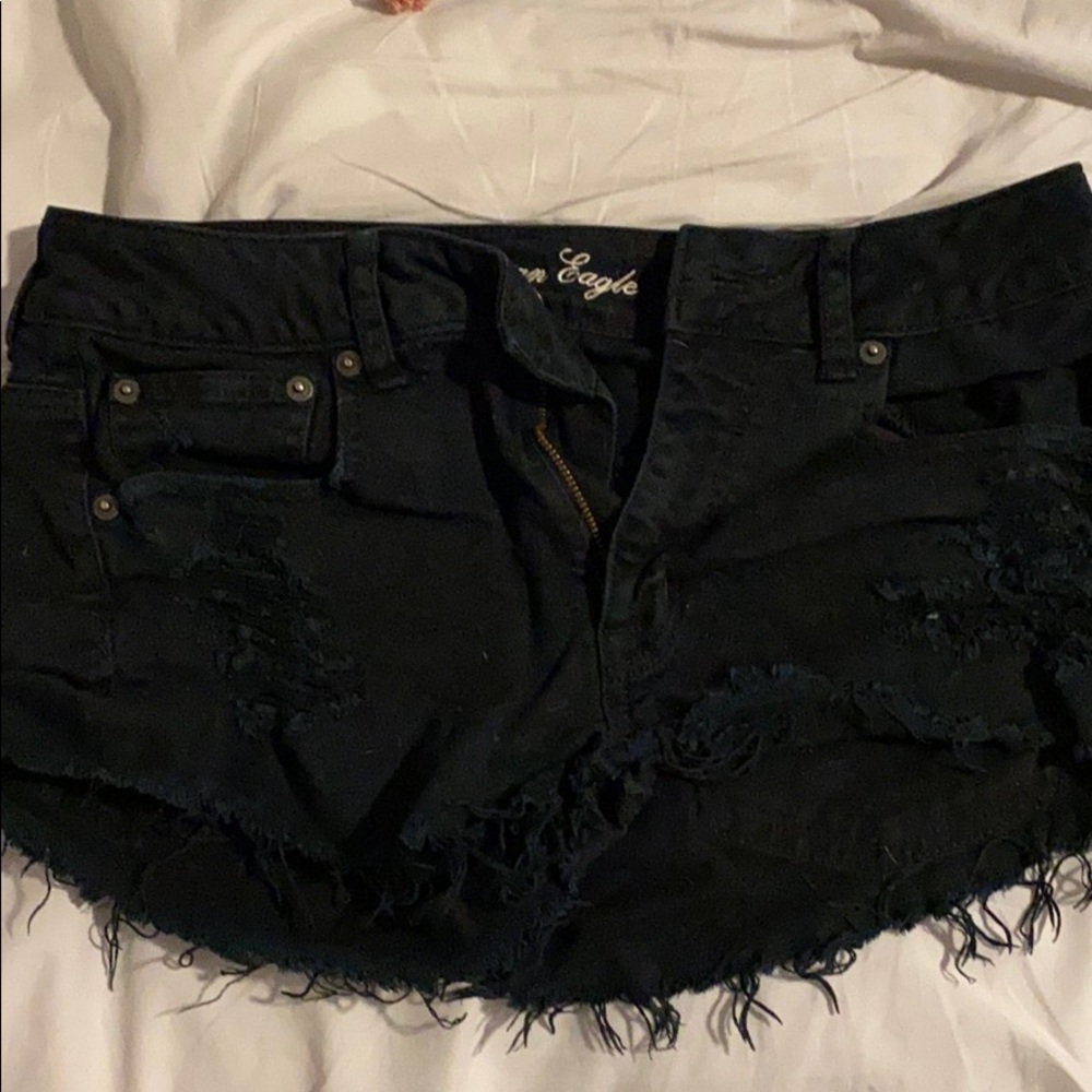 Black Denim American Eagle Shorts size 6